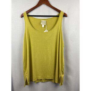 Women’s Wynne Layers Size 1X Mustard Yellow Tank Top